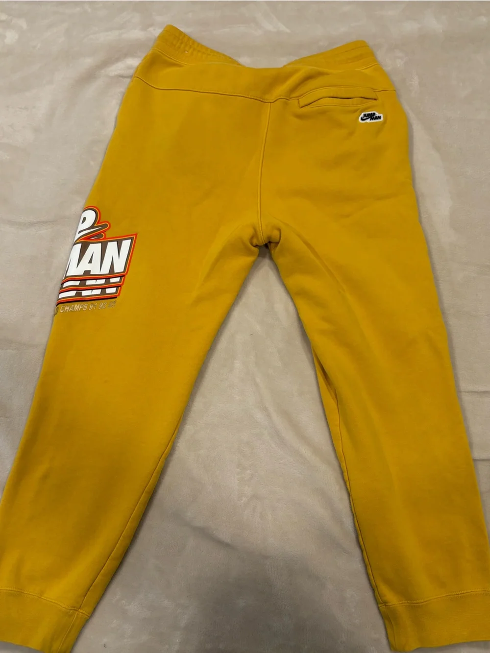 Jordan Mustard Yellow Graphic Joggers
